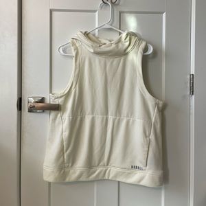 NoBull WOMEN'S MICROPLUSH SLEEVELESS HOODIE- EUC